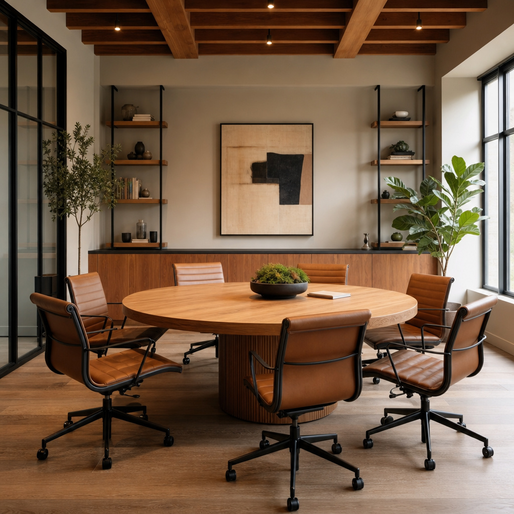 Tamamlanmış modern toplantı odası
