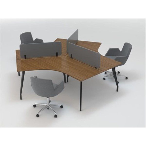 Ju Workstation 3'lü - Çoklu Çalışma Masaları - Piramit Ofis